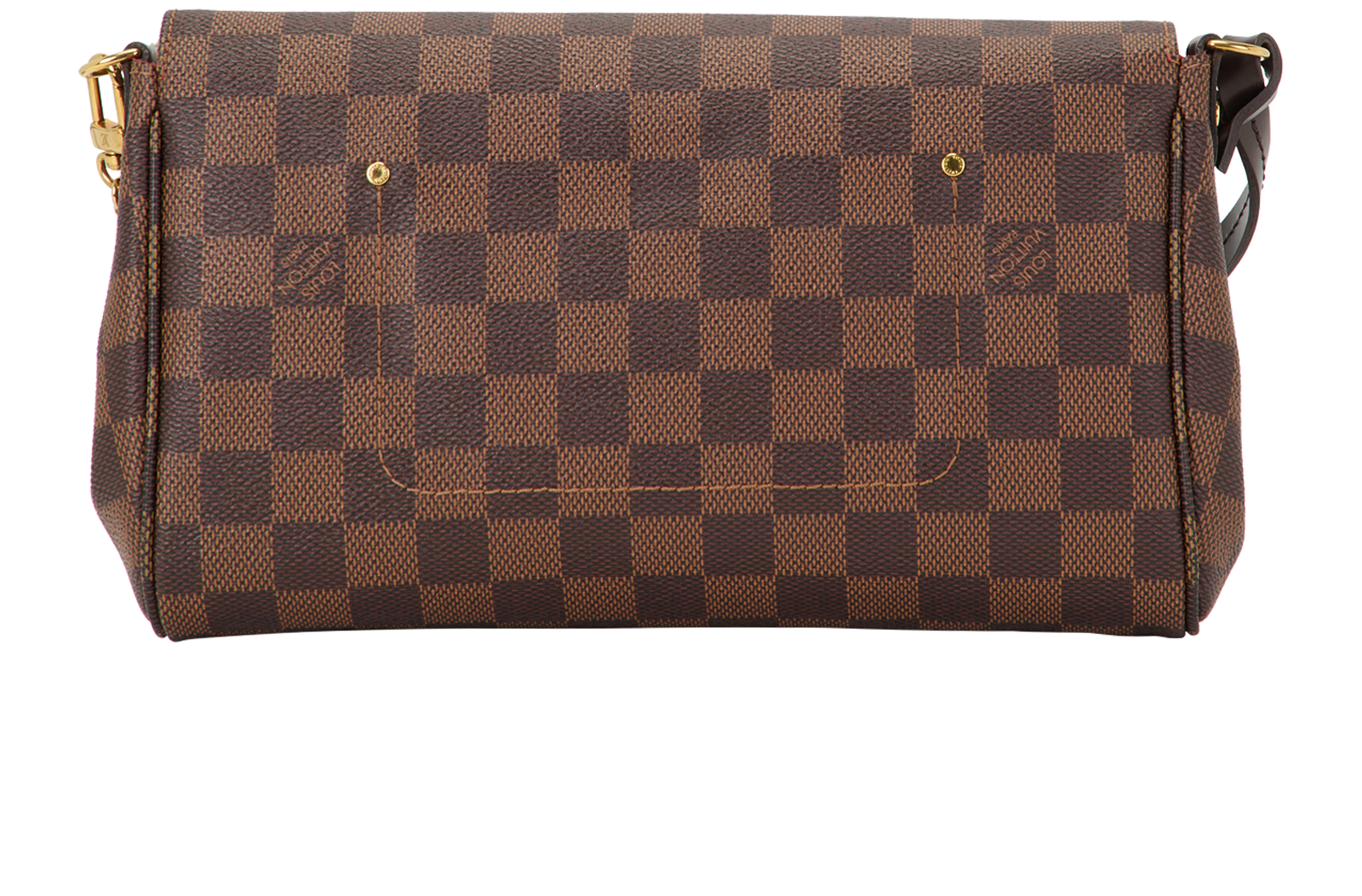 Favorite MM, &pound;850, Handbags, Brown, Coated Canvas, Back view